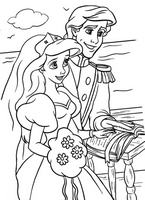 dla dziewczynek kolorowanki  Mała Syrenka Ariel księżniczka Disney numer  37